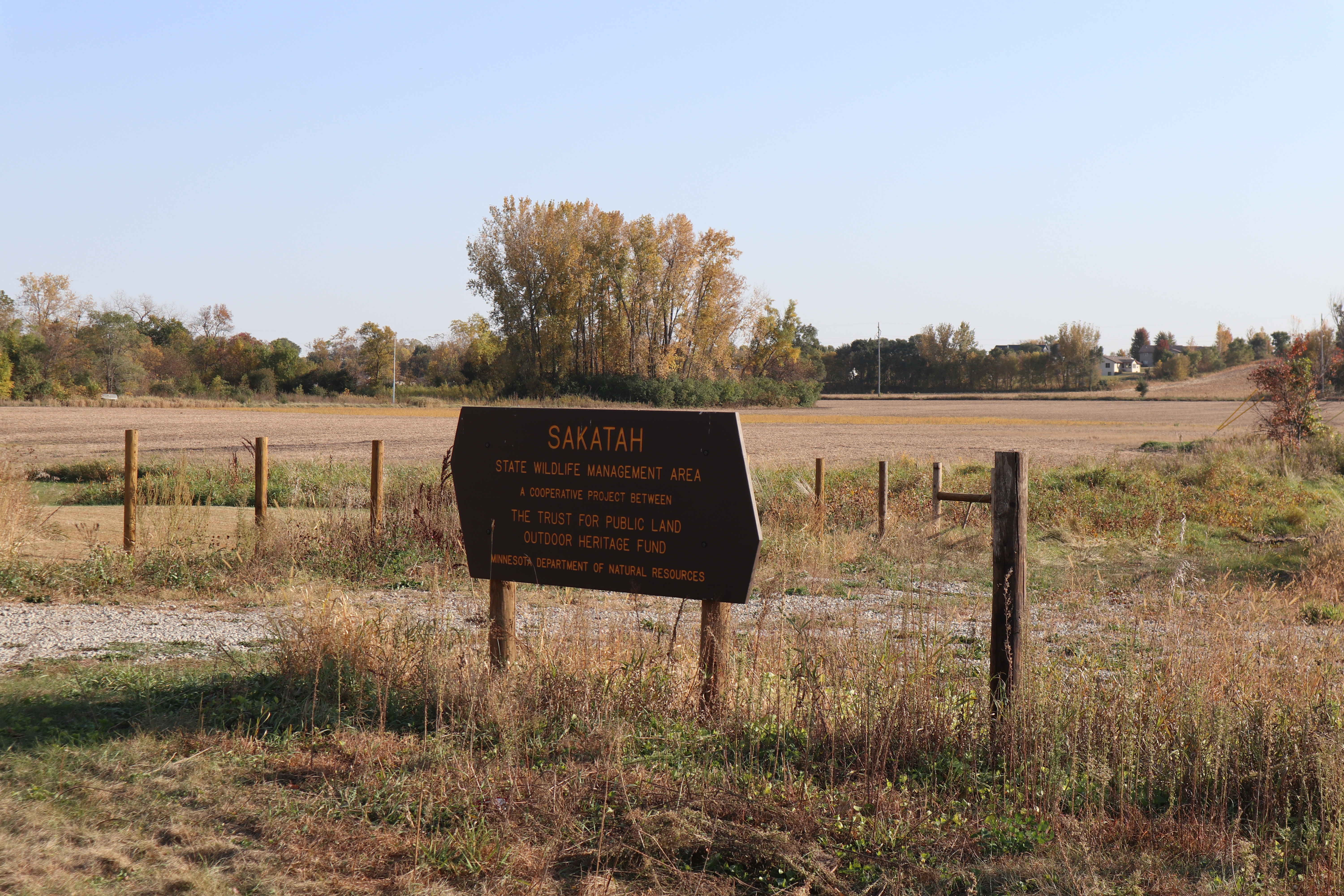 Signage at Sakatah State Wildlife Management Area.